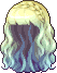 Black Juliet Hair, blue