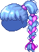 Papaya Hair, blue