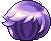 Black Boyish Bob, purple