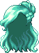 Black Aerial Hair, green