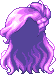 Black Aerial Hair, purple