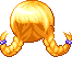 Upturned Pigtails Hair, blonde