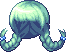 Upturned Pigtails Hair, green