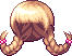 Upturned Pigtails Hair, brown