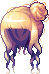 Black Daisy Bun, orange