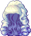 Black Aurora Hair, blue