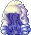 Black Aurora Hair, purple