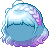 White Lavender Hair, blue