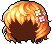 Black Dahlia Hair, orange