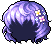 Black Dahlia Hair, purple