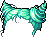 Black Croissant Hair, green