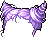 Black Croissant Hair, purple