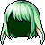 Black Lop Ear Hair, green