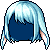 Black Lop Ear Hair, blue