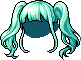 Futuroid Female Hair, green