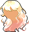 White Fairy Queen Titania Hair, orange