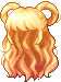 Black Moon Child Hair, orange