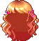 Black Ribbon Wave Hair, orange
