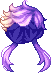 Black Tornado Twin Hair, purple