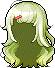 Black Princessy Hair, green