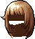 Black Long Bob Hair, brown