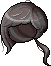 Black Waxing Moon Hair