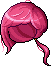 Black Waxing Moon Hair, red