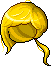 Black Waxing Moon Hair, blonde