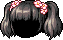 Black Flower Pigtails