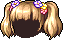 Black Flower Pigtails, brown