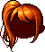 Black Side Ponytail, orange