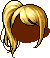 Black Side Ponytail, blonde