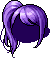 Black Side Ponytail, purple