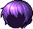 Black Short 'n' Sharp Hair, purple