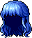 Lily Wave Hair, blue