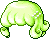 Black Cruller Hair, green