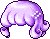 Black Cruller Hair, purple