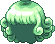 Black Bubbling Hair, green
