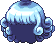 Black Bubbling Hair, blue