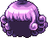 Black Bubbling Hair, purple