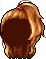 Black Half Up Ponytail, brown