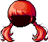 Black Super Cutie Hair, red