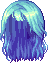 Black Natural Hair, blue