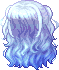 Black Roly Poly Hair, blue