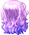 Black Roly Poly Hair, purple