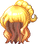 Black Mermaid Curl Hair, blonde
