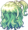 Black Sugarbang Hair, green