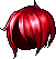 Black Mystic Bobbed Hair, red
