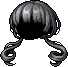 Black Whipped Pigtails