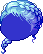 Black Bittersweet Hair, blue